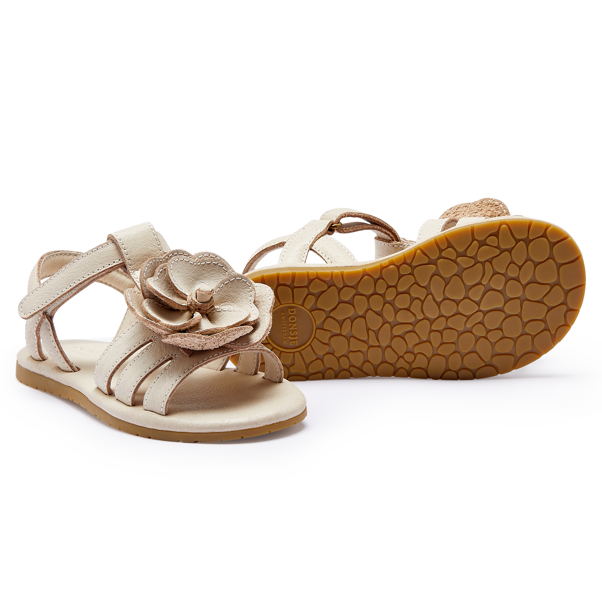 Iles Fields Sandals | White Buttercup | Cream Leather