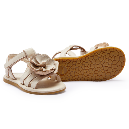 Iles Fields Sandals | White Buttercup | Cream Leather