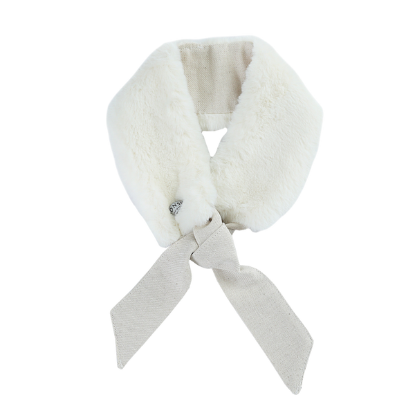 Ella Headband | Off White Teddy