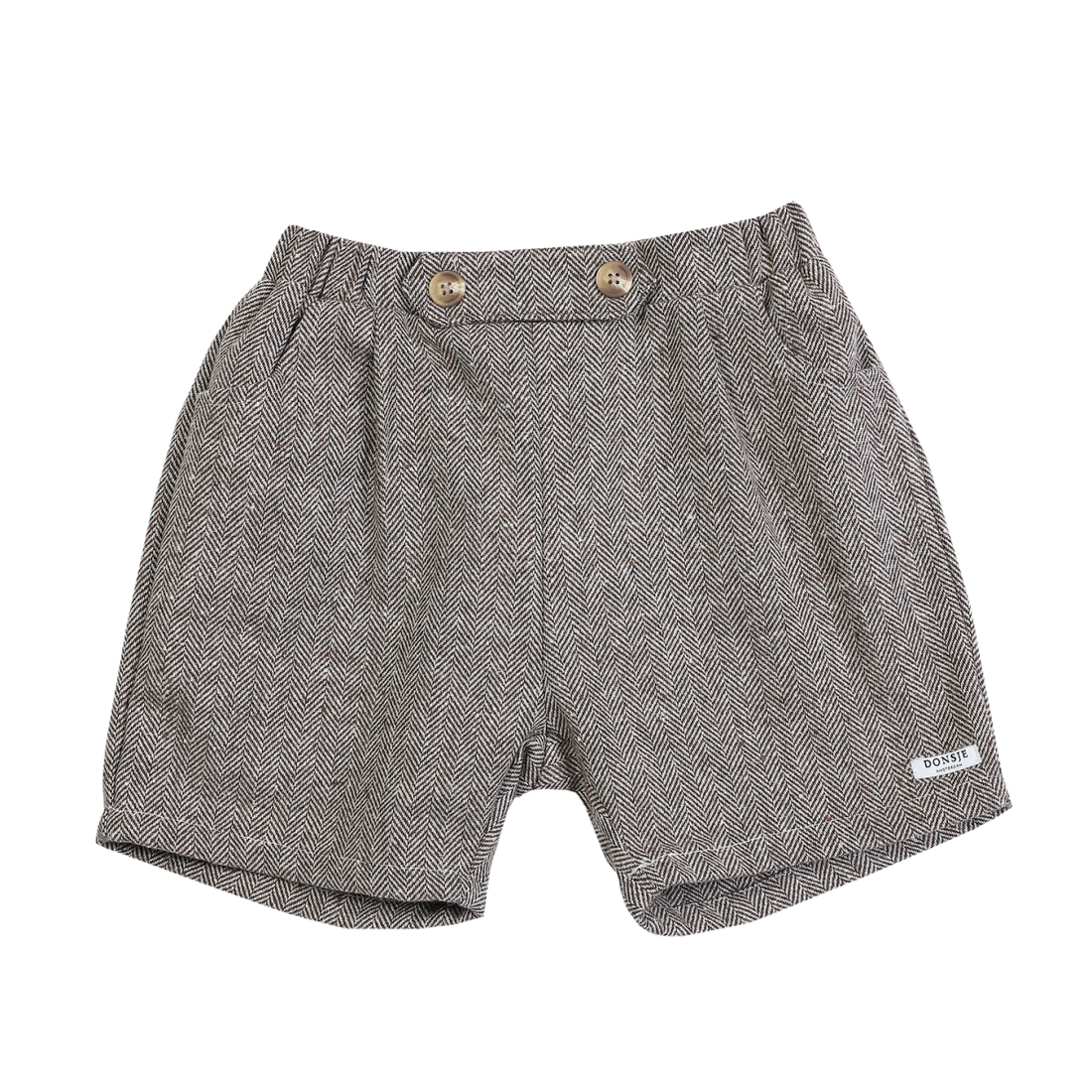 Fifi Shorts | Woody Brown Tweed