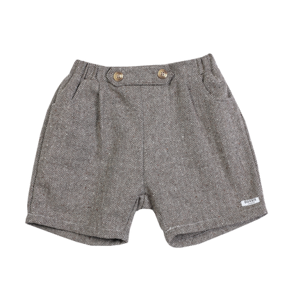 Fifi Shorts | Woody Brown Tweed