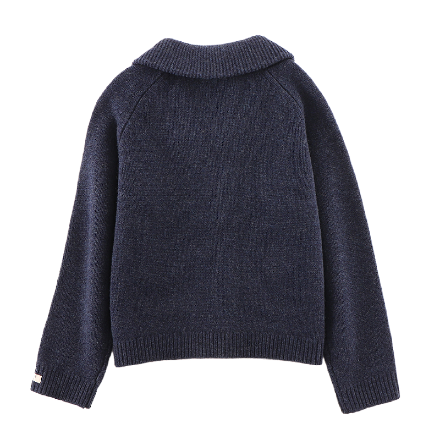 Kicher Merino Wool Cardigan | Blue Marine Melange