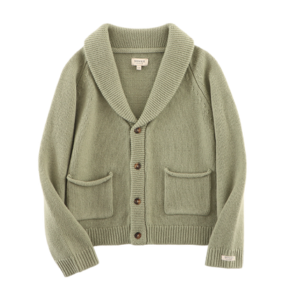 Kicher Merino Wool Cardigan | Desert Green