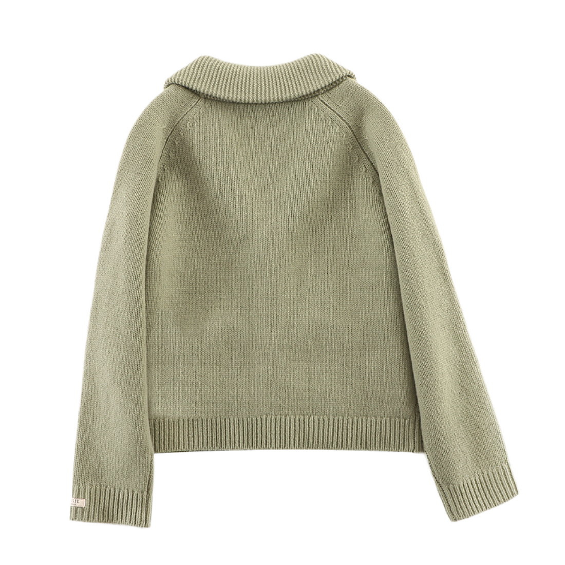 Kicher Merino Wool Cardigan | Desert Green