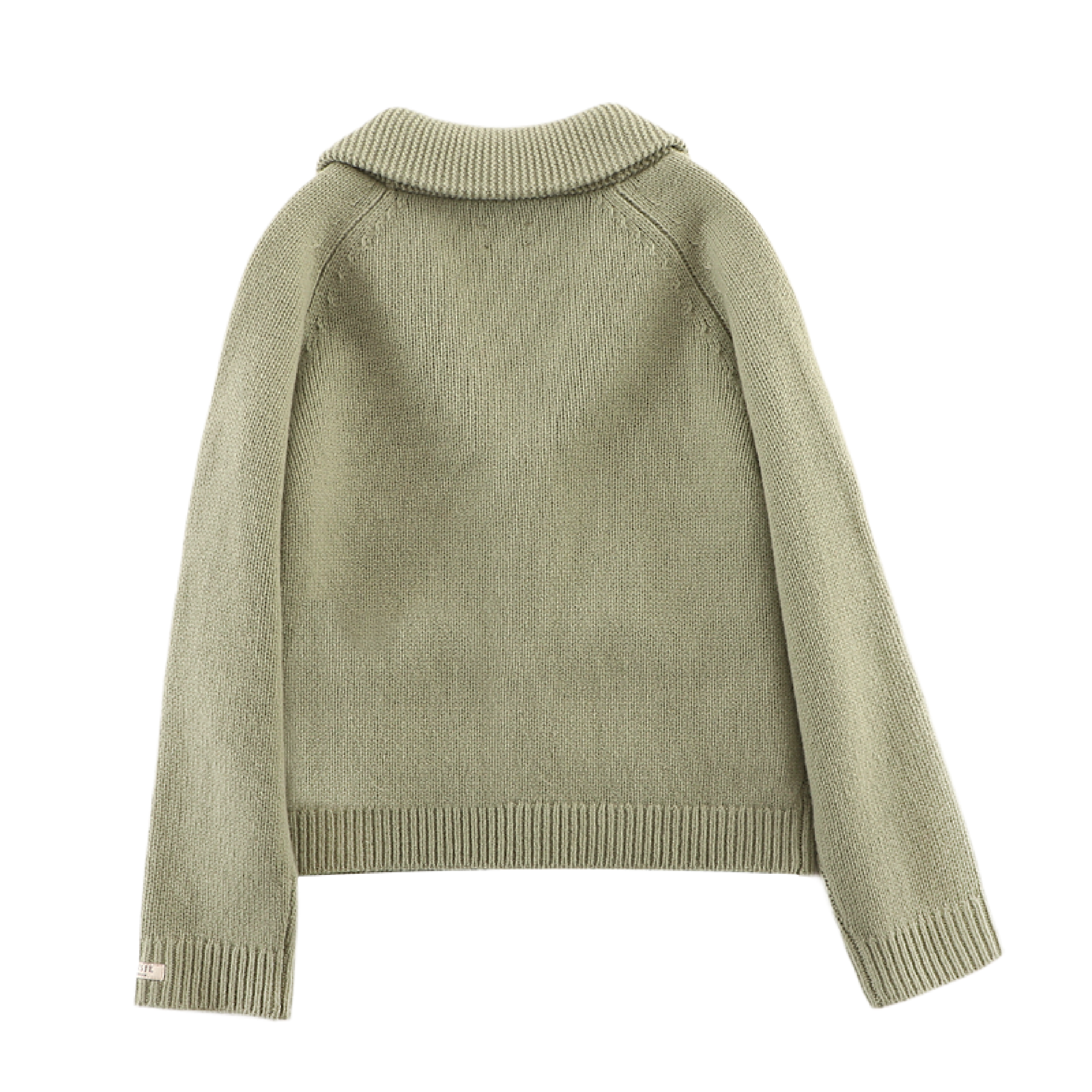 Kicher Merino Wool Cardigan | Desert Green