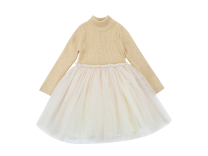 Lotus Dress | Biscuit