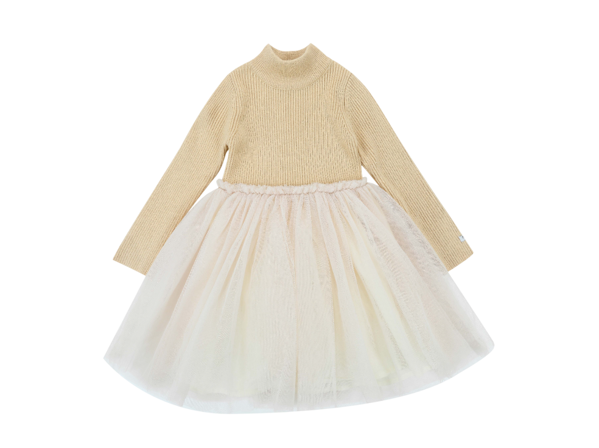 Lotus Dress | Biscuit