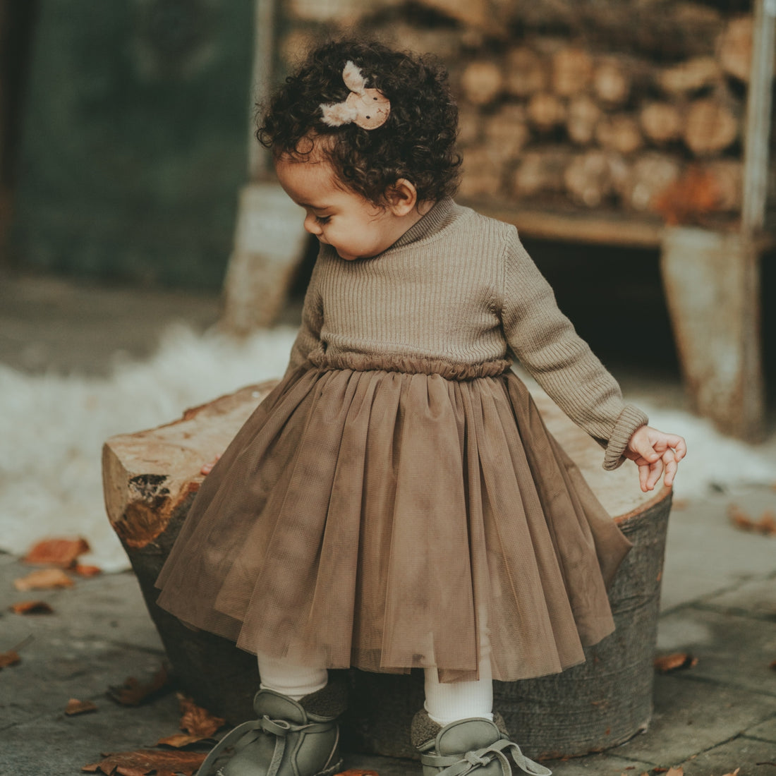 Lotus Dress | Warm Stone