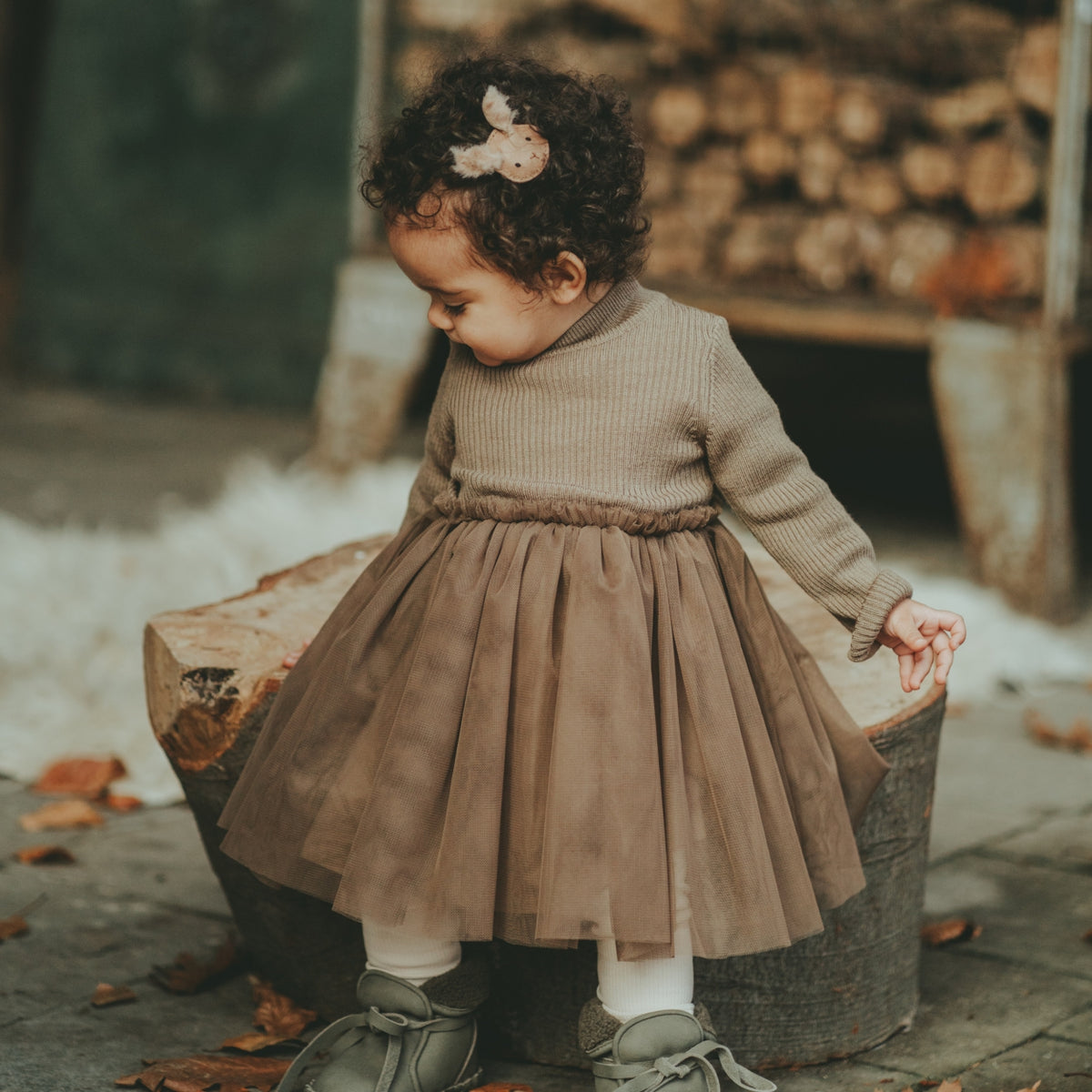 Lotus Dress | Warm Stone