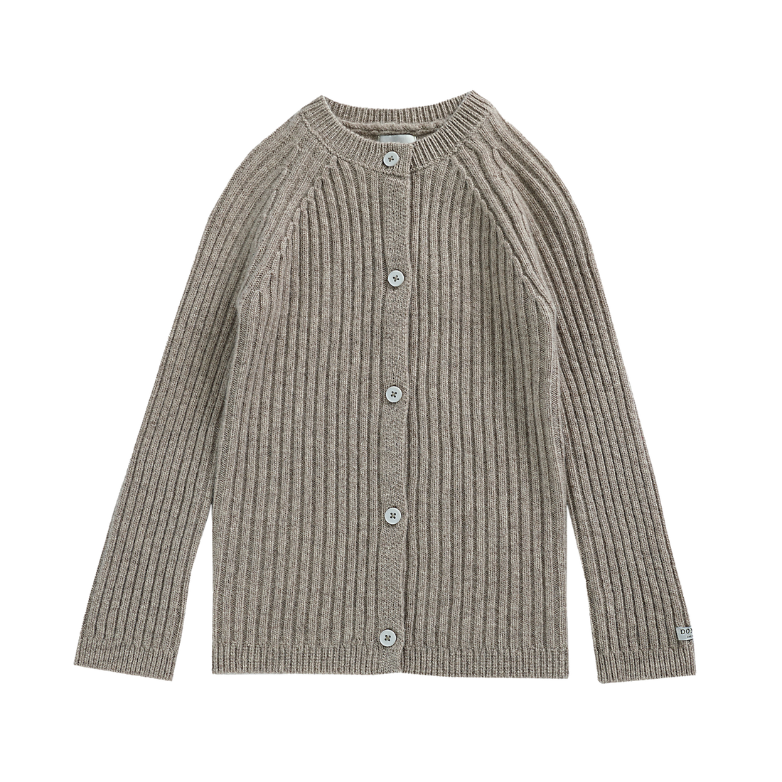 Perino Merino Wool Cardigan | Beige Melange