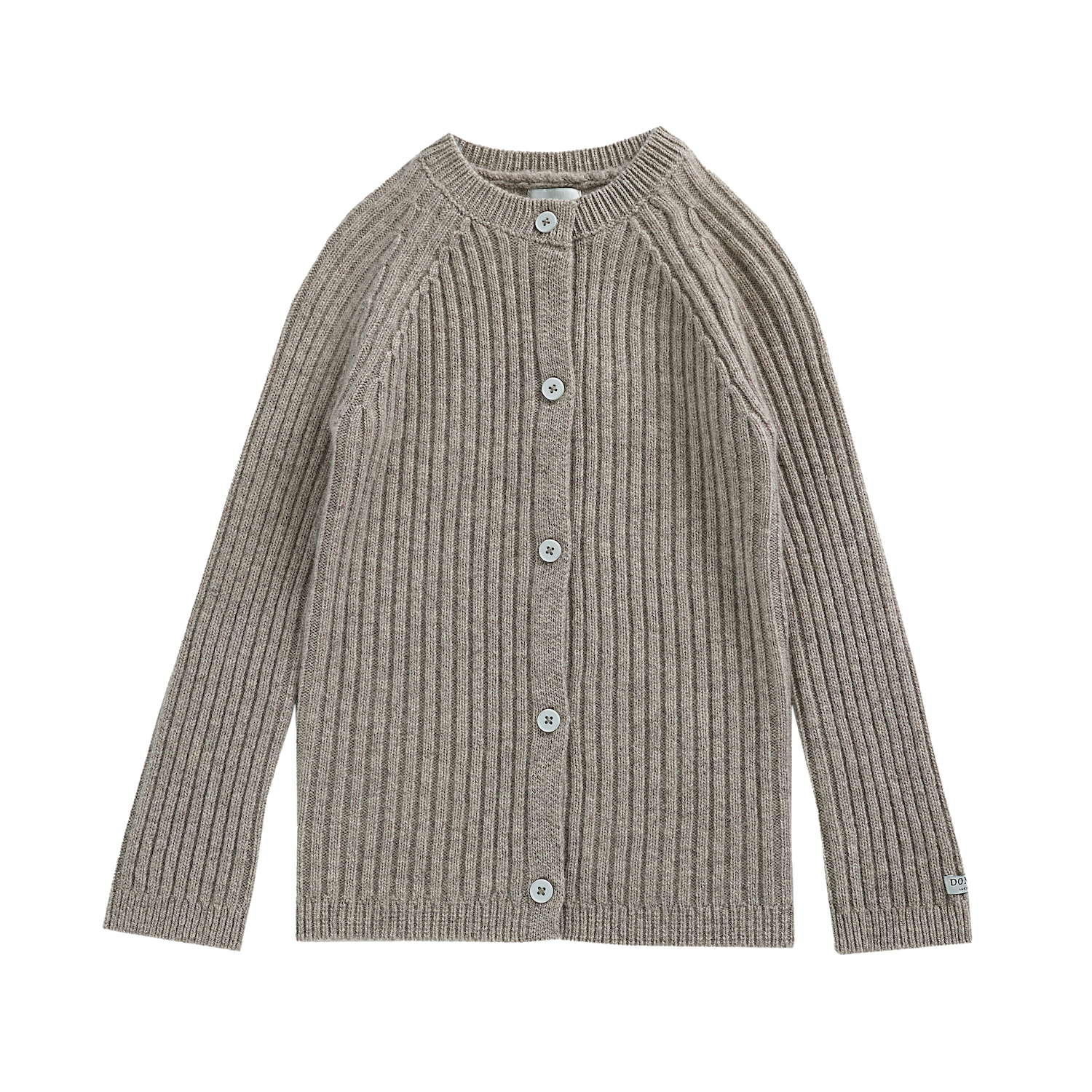 Perino Merino Wool Cardigan | Beige Melange