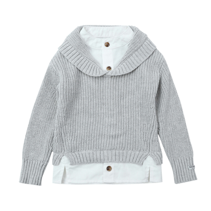 Joost Sweater | Pale Grey Melange