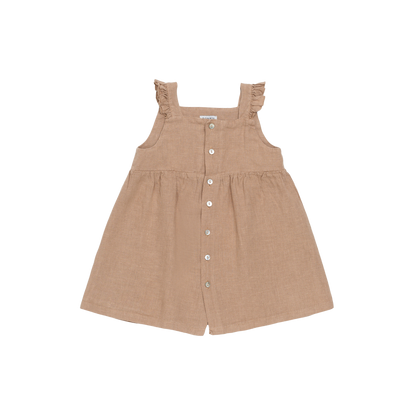 Floor Linen Dress | Rose Mocha
