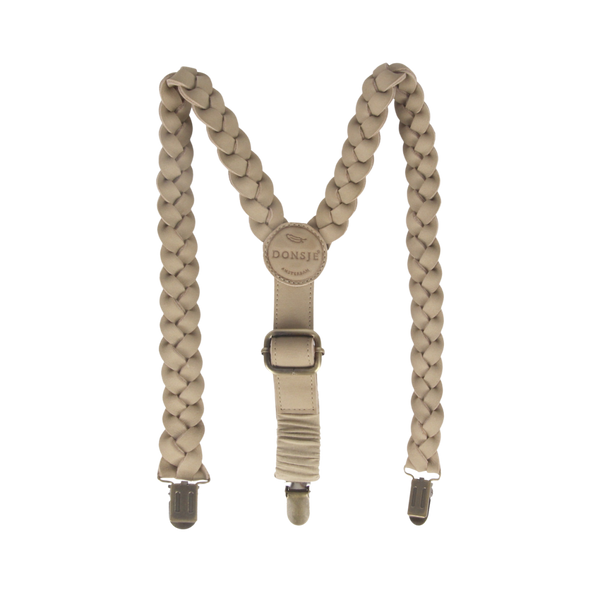 Erbu Suspenders | Taupe Nubuck