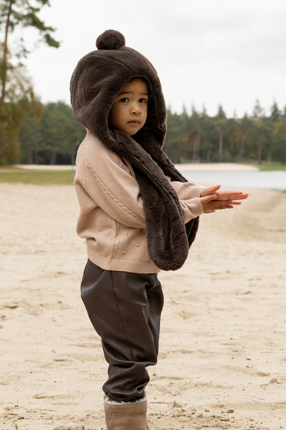 Huffy Hat | Forest Brown Teddy