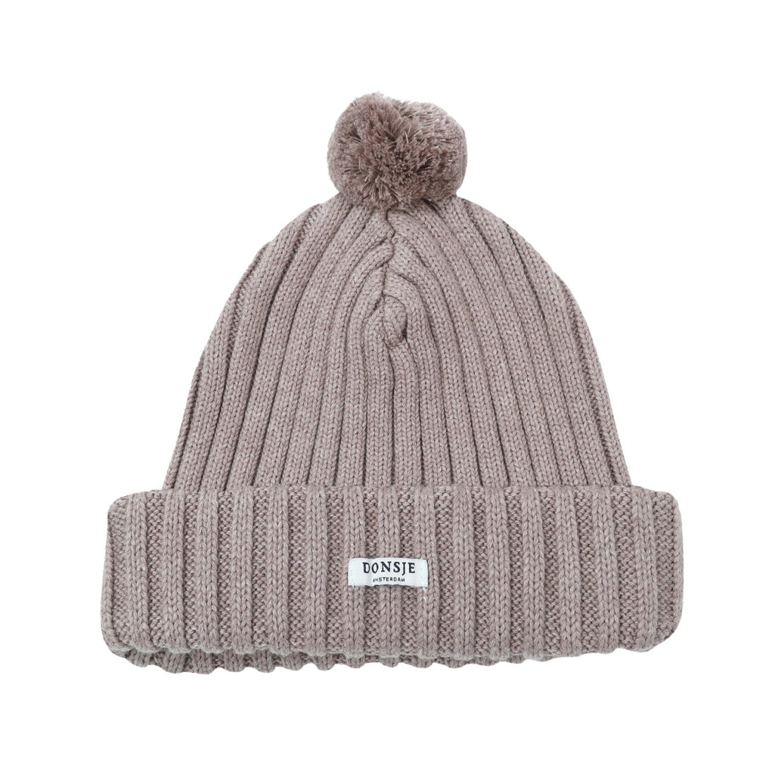 Poppom Hat | Grey Beige Melange