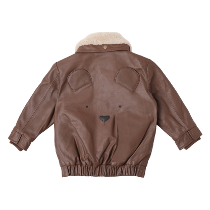 Yuki Leather Jacket | Bear | Cognac Leather