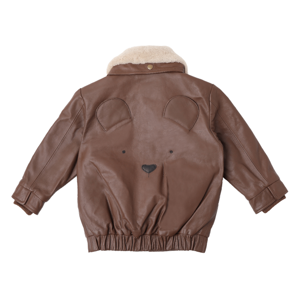 Yuki Leather Jacket | Bear | Cognac Leather