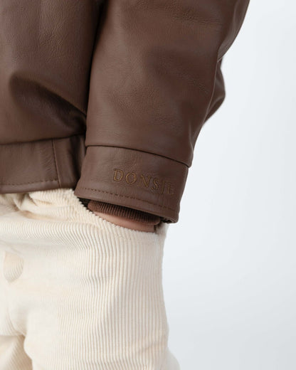 Yuki Leather Jacket | Bear | Cognac Leather