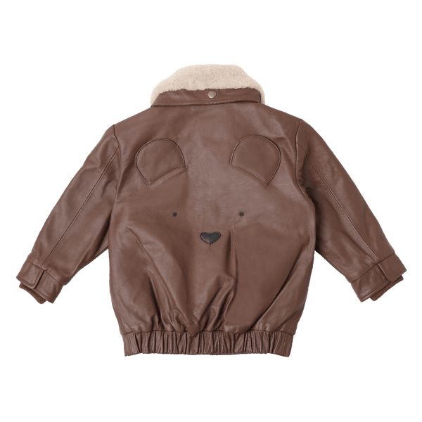 Yuki Leather Jacket | Bear | Cognac Leather