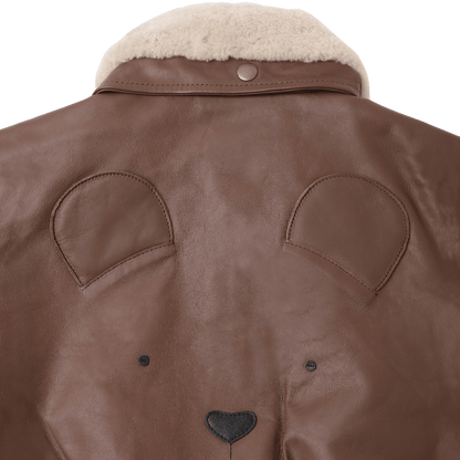 Yuki Leather Jacket | Bear | Cognac Leather