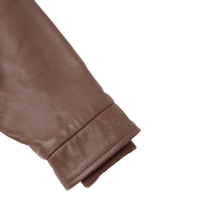 Yuki Leather Jacket | Bear | Cognac Leather