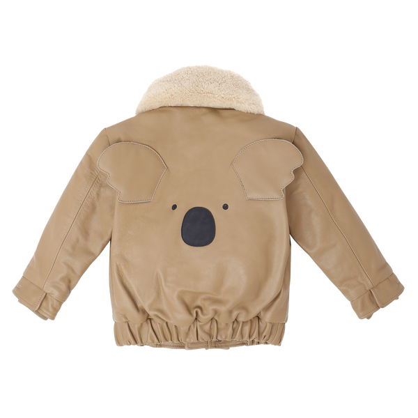 Yuki Leather Jacket | Koala | Nutmeg Leather