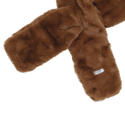 Cela Scarf | Forest Brown Teddy