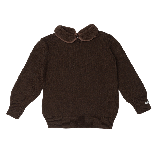 Freder Sweater | Dark Brown Melange