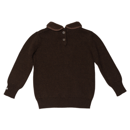 Freder Sweater | Dark Brown Melange