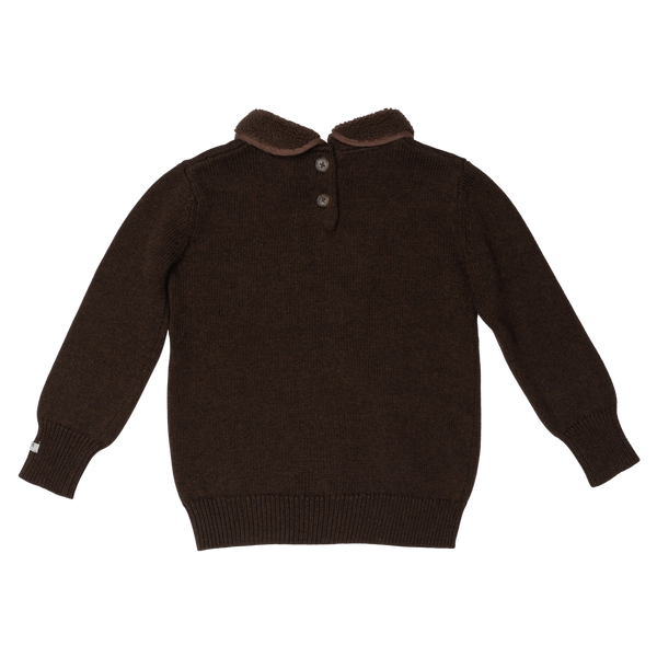 Freder Sweater | Dark Brown Melange