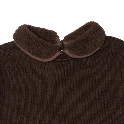 Freder Sweater | Dark Brown Melange