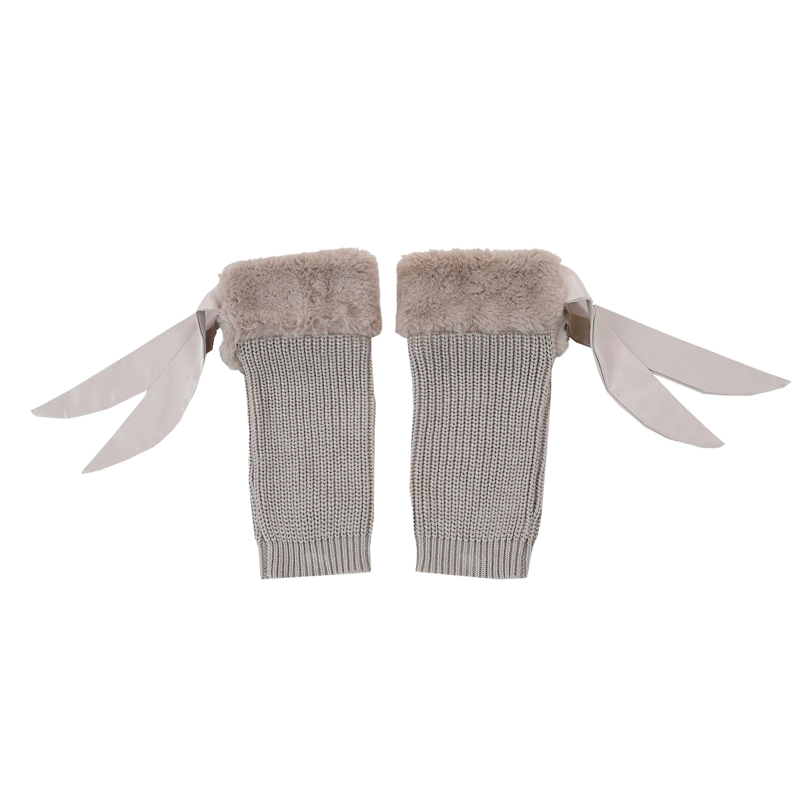 Gina Leg Warmers | Taupe Teddy