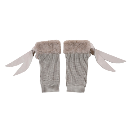 Gina Leg Warmers | Taupe Teddy