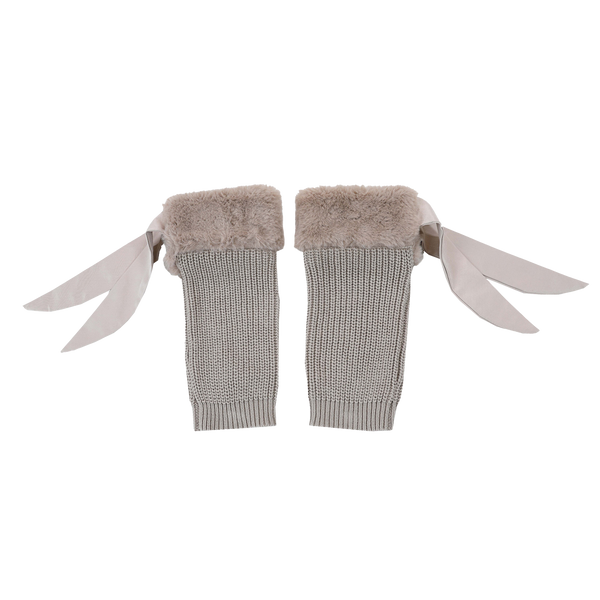 Gina Leg Warmers | Taupe Teddy