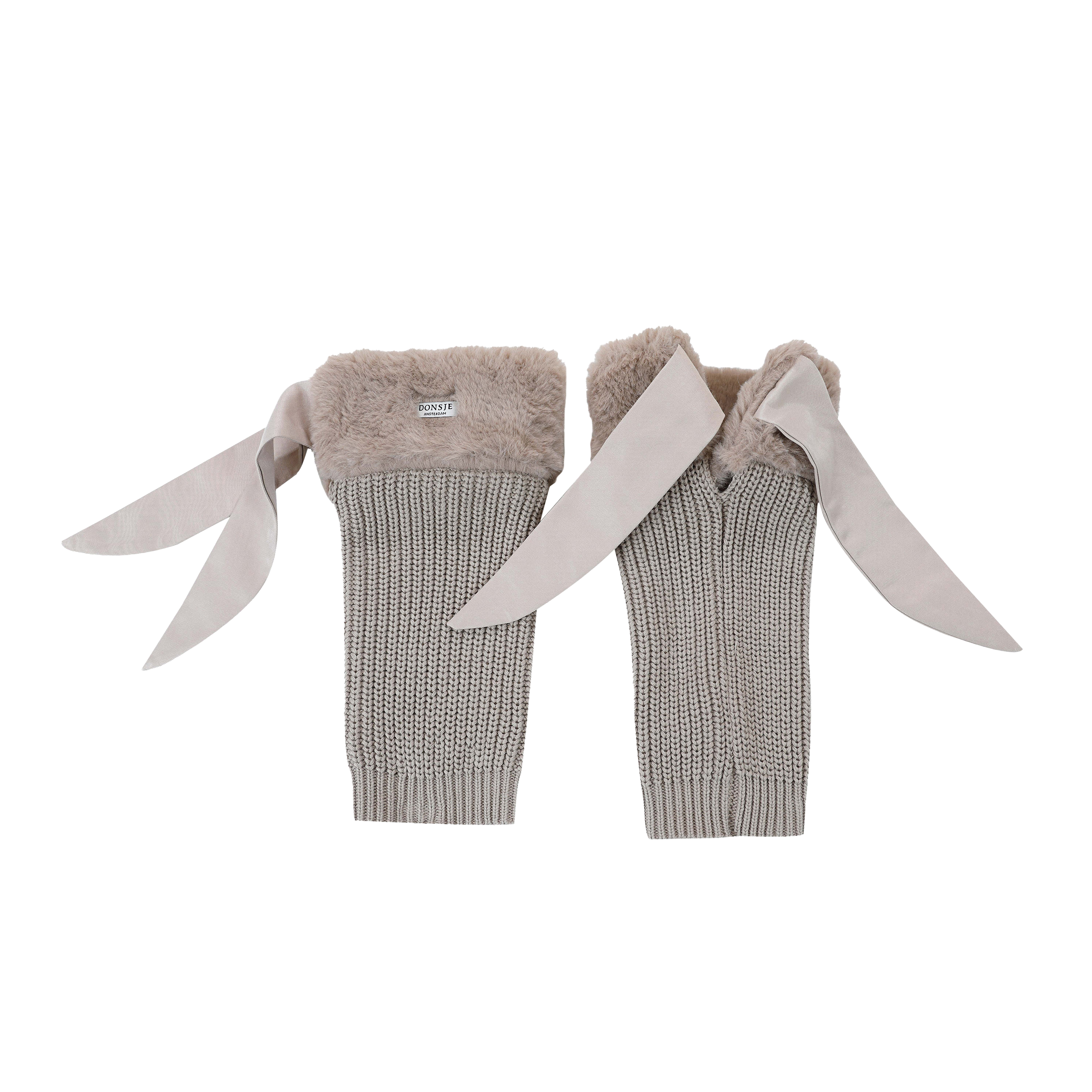 Gina Leg Warmers | Taupe Teddy