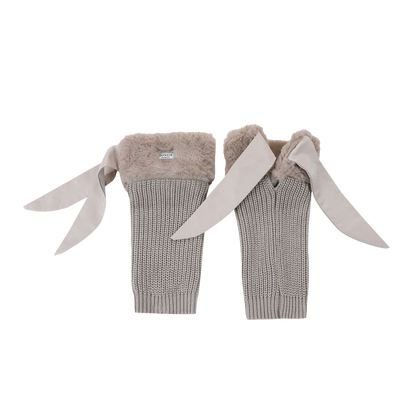 Gina Leg Warmers | Taupe Teddy