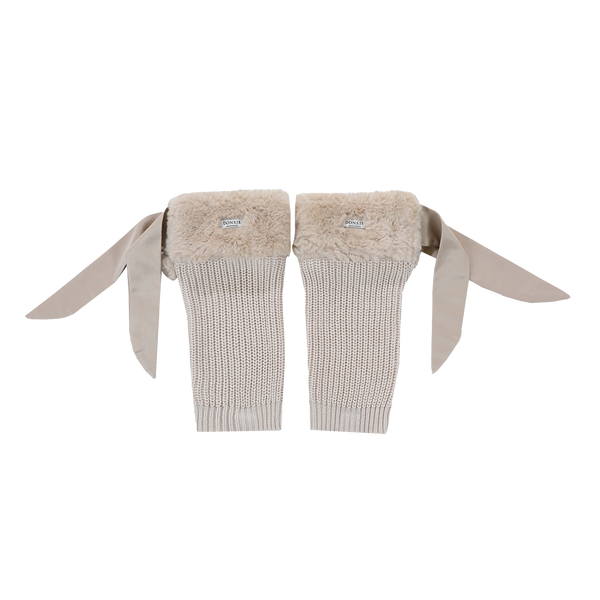 Gina Leg Warmers | Light Teddy