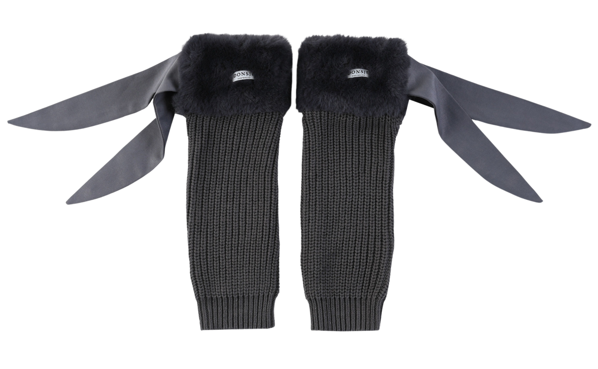 Gina Leg Warmers | Blue Grey Teddy