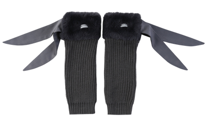 Gina Leg Warmers | Blue Grey Teddy