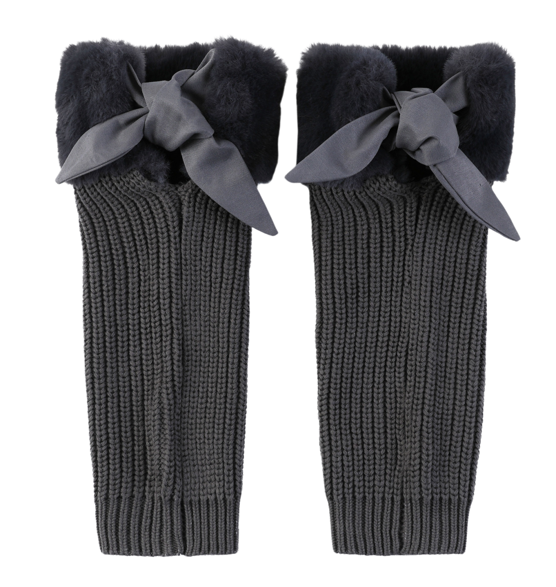 Gina Leg Warmers | Blue Grey Teddy