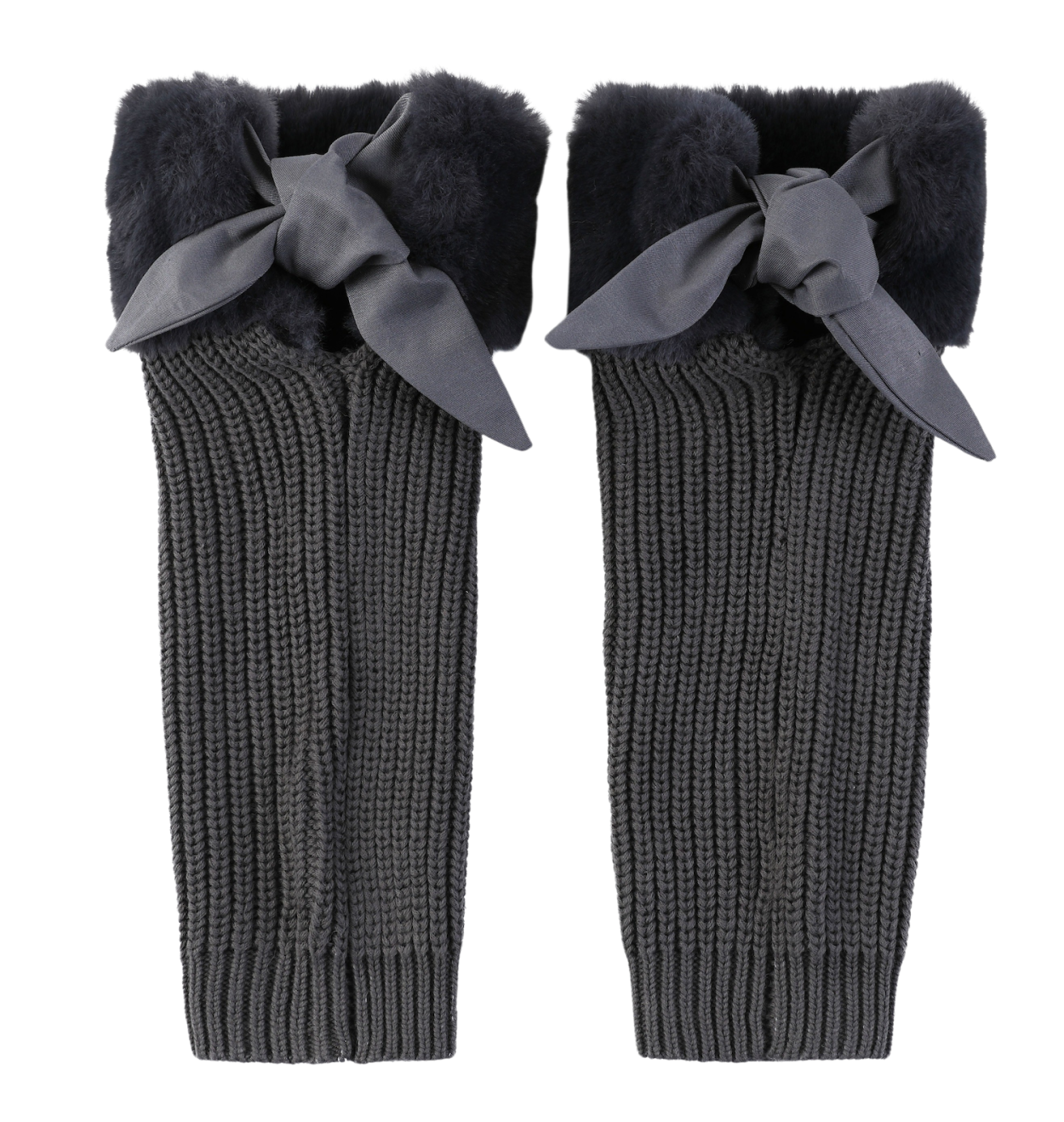 Gina Leg Warmers | Blue Grey Teddy