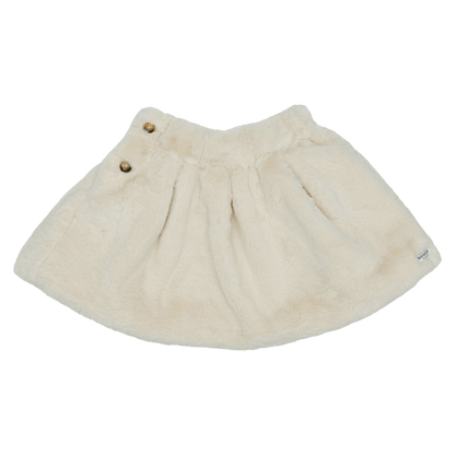 Qisabelle Skirt | Off White Teddy