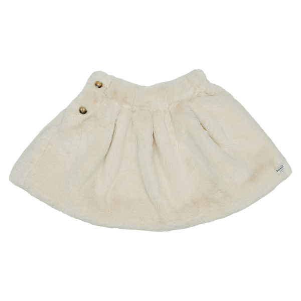 Qisabelle Skirt | Off White Teddy