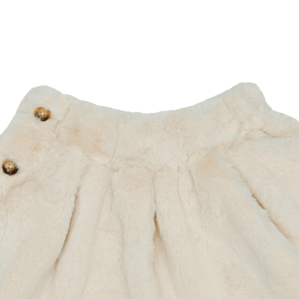Qisabelle Skirt | Off White Teddy