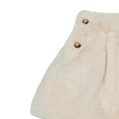 Qisabelle Skirt | Off White Teddy