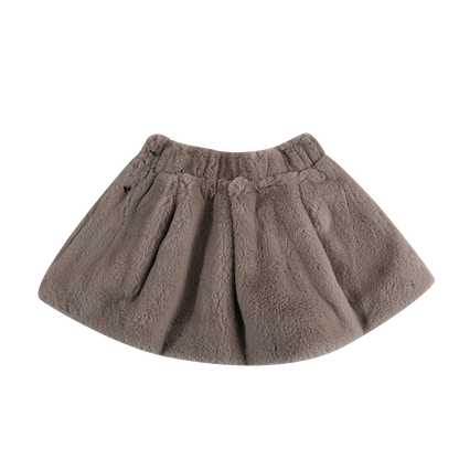 Isabelle Skirt | Dark Taupe Teddy