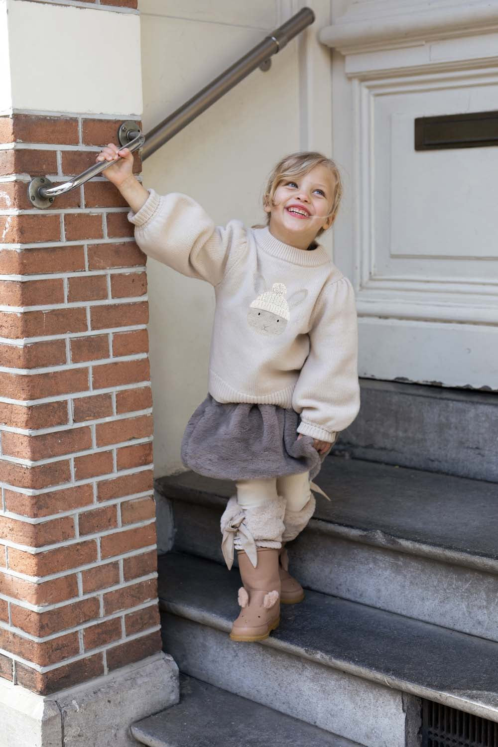 Isabelle Skirt | Dark Taupe Teddy