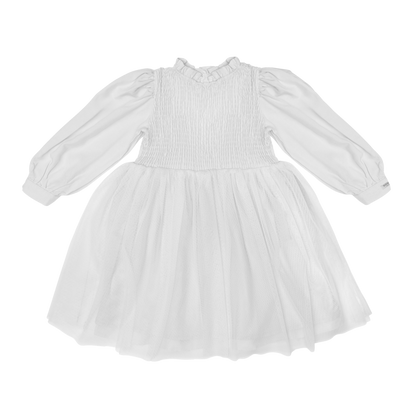 Janice Dress | Crispy White