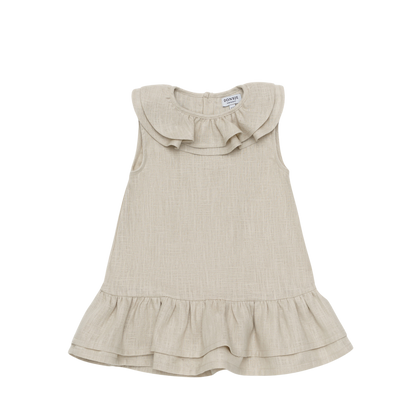 Michelle Linen Dress | Frosted Almond